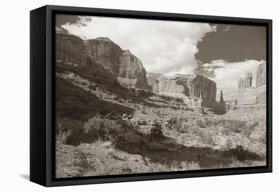 Sepia Arches 2-Gordon Semmens-Framed Premier Image Canvas