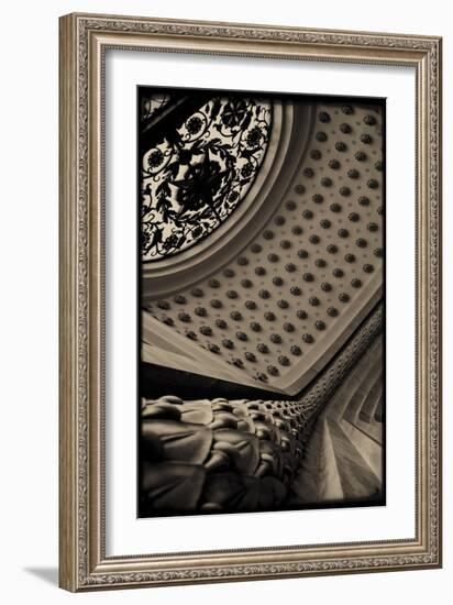 Sepia Architecture II-Tang Ling-Framed Art Print