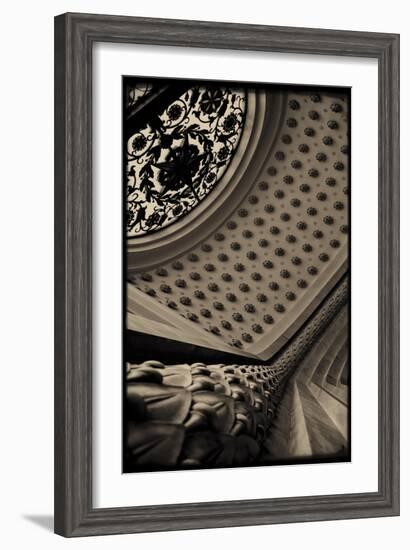 Sepia Architecture II-Tang Ling-Framed Art Print