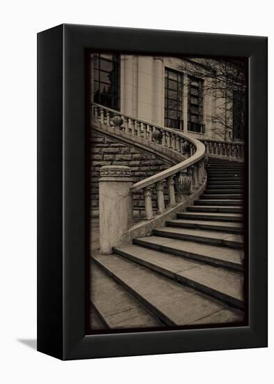 Sepia Architecture III-Tang Ling-Framed Stretched Canvas