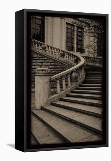 Sepia Architecture III-Tang Ling-Framed Stretched Canvas