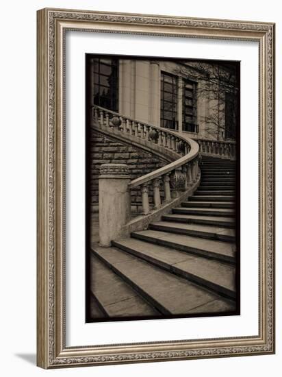 Sepia Architecture III-Tang Ling-Framed Art Print