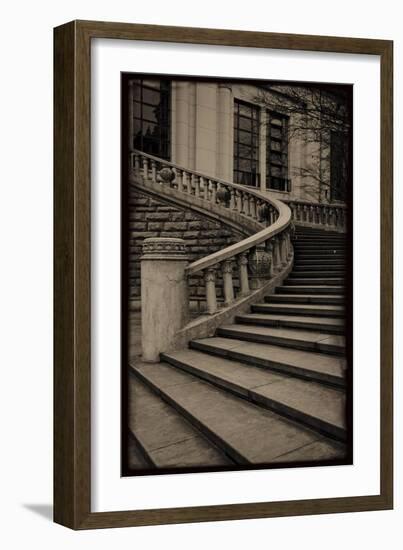 Sepia Architecture III-Tang Ling-Framed Art Print