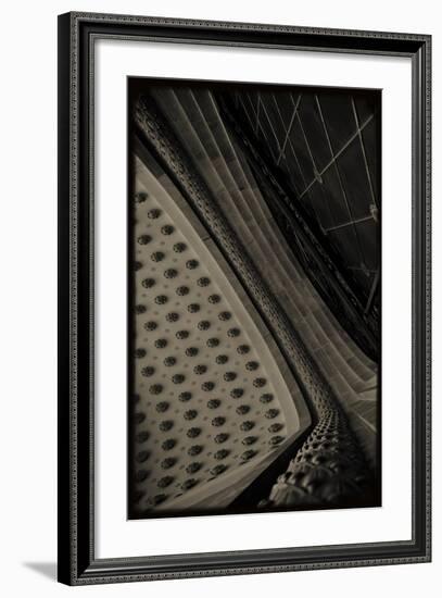 Sepia Architecture V-Tang Ling-Framed Photographic Print