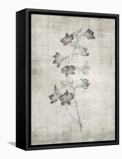 Sepia Botanical 3-Denise Brown-Framed Stretched Canvas