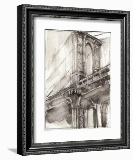 Sepia Bridge Study I-Ethan Harper-Framed Art Print