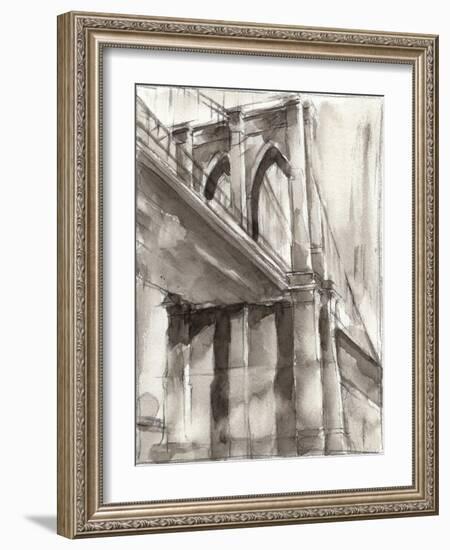 Sepia Bridge Study II-Ethan Harper-Framed Art Print