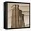 Sepia Brooklyn Bridge-Sheldon Lewis-Framed Stretched Canvas