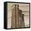 Sepia Brooklyn Bridge-Sheldon Lewis-Framed Stretched Canvas