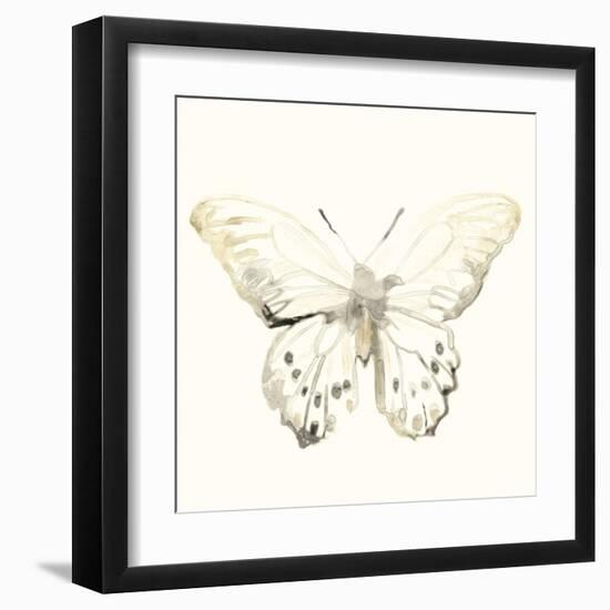 Sepia Butterfly Impressions II-June Erica Vess-Framed Art Print