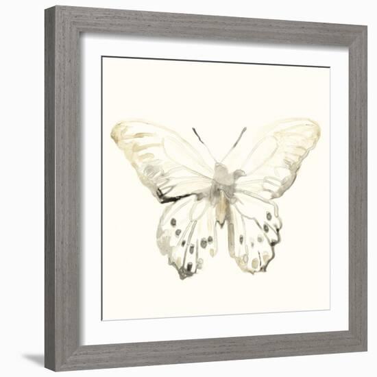 Sepia Butterfly Impressions II-June Erica Vess-Framed Art Print