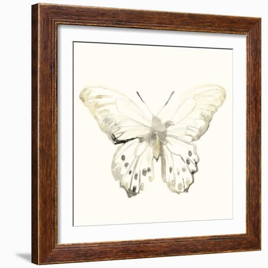 Sepia Butterfly Impressions II-June Erica Vess-Framed Art Print