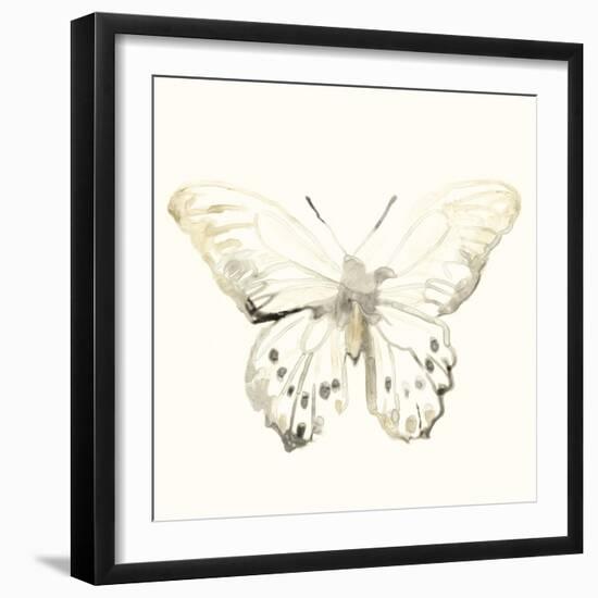 Sepia Butterfly Impressions II-June Erica Vess-Framed Art Print