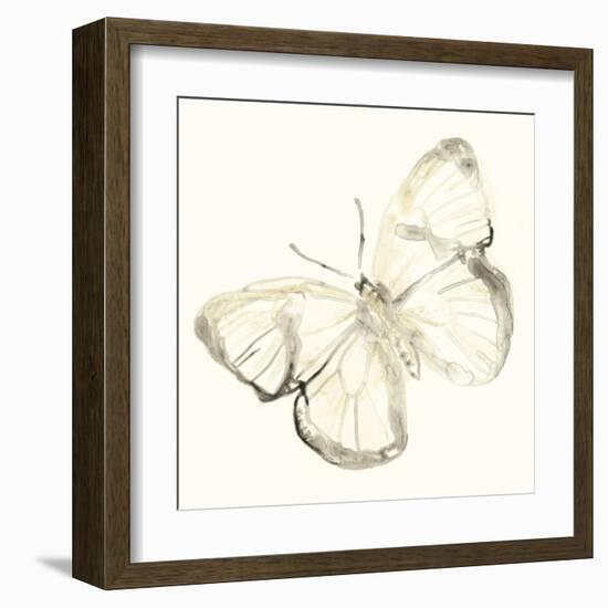 Sepia Butterfly Impressions III-June Erica Vess-Framed Art Print