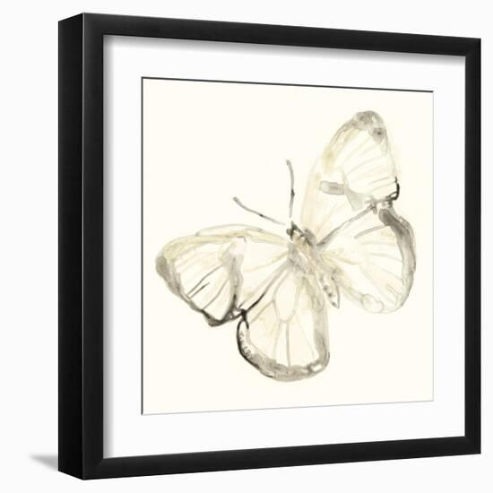 Sepia Butterfly Impressions III-June Erica Vess-Framed Art Print