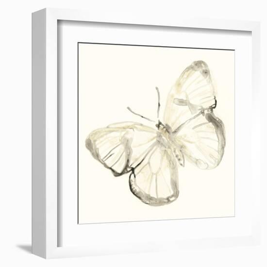 Sepia Butterfly Impressions III-June Erica Vess-Framed Art Print