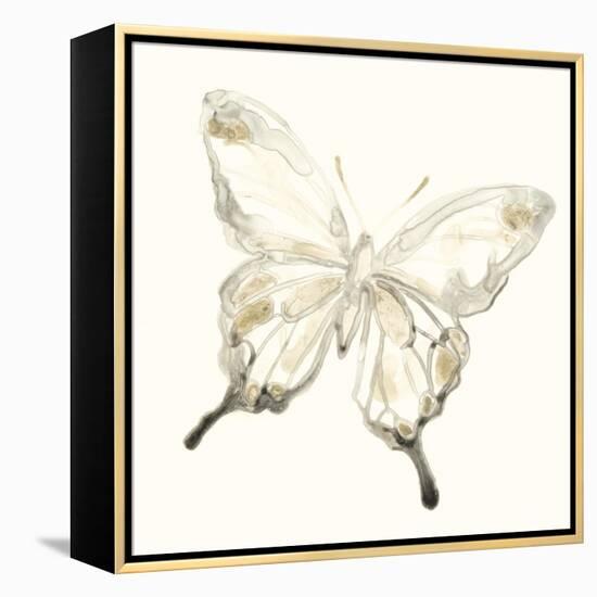 Sepia Butterfly Impressions IV-June Erica Vess-Framed Stretched Canvas