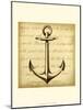 Sepia Captain's Anchor-Ethan Harper-Mounted Art Print