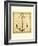 Sepia Captain's Anchor-Ethan Harper-Framed Art Print