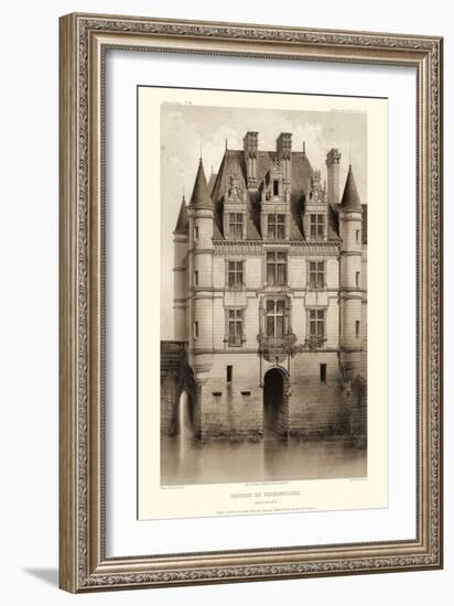 Sepia Chateaux V-Victor Petit-Framed Art Print