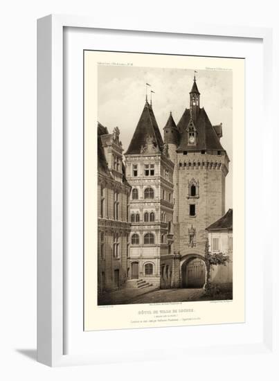 Sepia Chateaux VI-Victor Petit-Framed Art Print