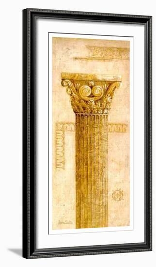 Sepia Column Study IV-Javier Fuentes-Framed Art Print