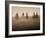 Sepia Effect of Cowboys Riding, Seneca, Oregon, USA-Nancy & Steve Ross-Framed Photographic Print