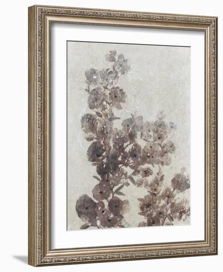 Sepia Flower Study I-null-Framed Art Print