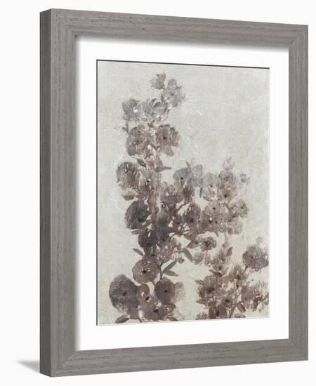 Sepia Flower Study I-null-Framed Art Print