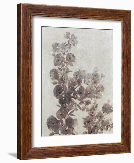 Sepia Flower Study I-null-Framed Art Print