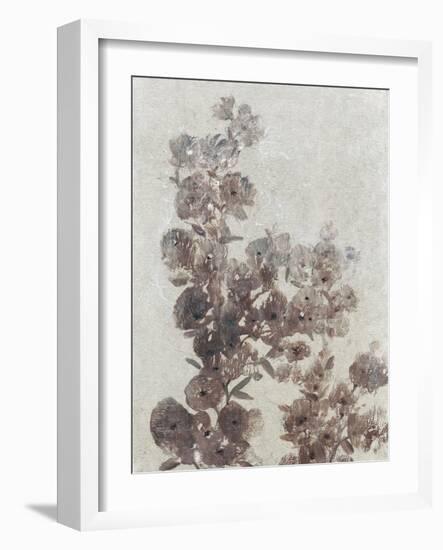 Sepia Flower Study I-null-Framed Art Print