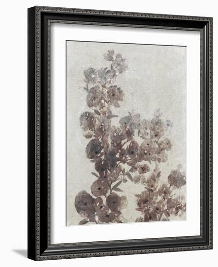 Sepia Flower Study I-null-Framed Art Print