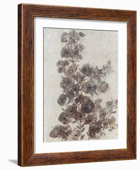 Sepia Flower Study II-null-Framed Art Print