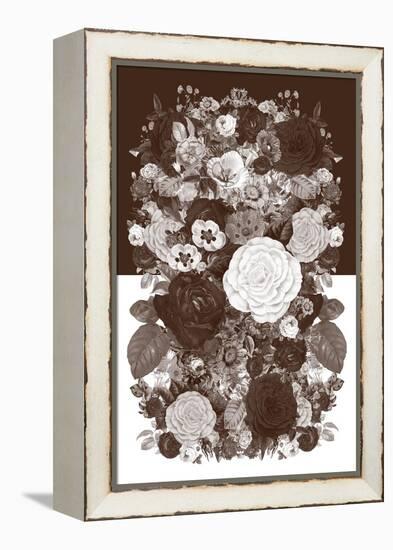 Sepia Flowerbed-null-Framed Stretched Canvas