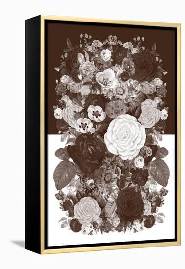 Sepia Flowerbed-null-Framed Stretched Canvas