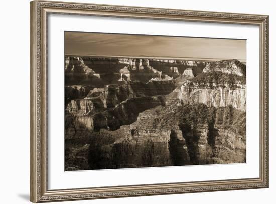 Sepia Grand Canyon 1-Gordon Semmens-Framed Photographic Print