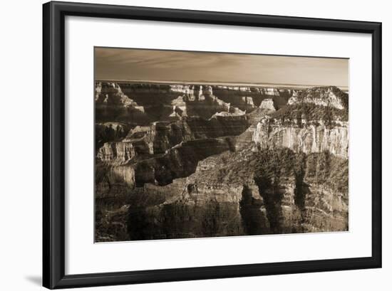 Sepia Grand Canyon 1-Gordon Semmens-Framed Photographic Print