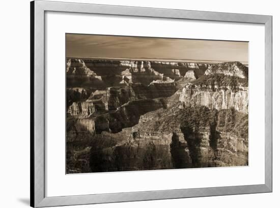 Sepia Grand Canyon 1-Gordon Semmens-Framed Photographic Print