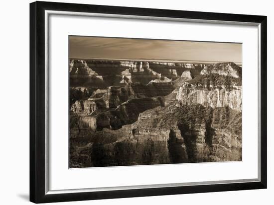 Sepia Grand Canyon 1-Gordon Semmens-Framed Photographic Print