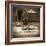 Sepia Lake Canoe House-Suzanne Foschino-Framed Photo