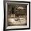 Sepia Lake Canoe House-Suzanne Foschino-Framed Photo