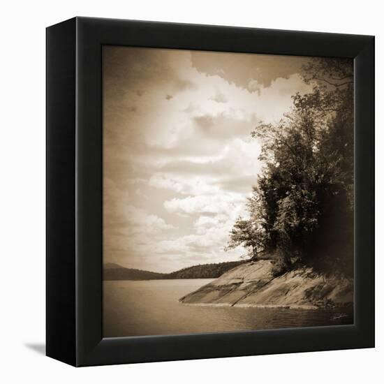 Sepia Lake-Suzanne Foschino-Framed Stretched Canvas