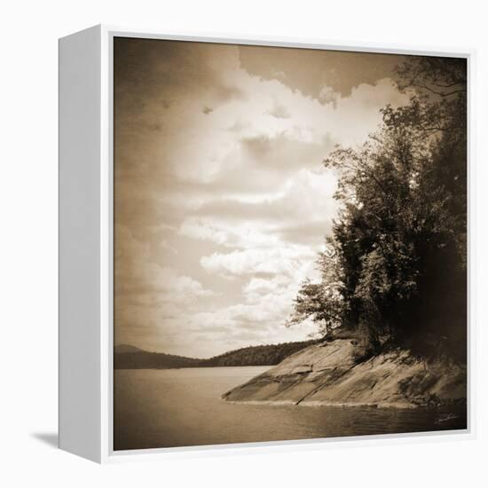 Sepia Lake-Suzanne Foschino-Framed Stretched Canvas