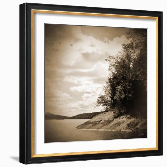 Sepia Lake-Suzanne Foschino-Framed Photo