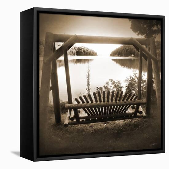 Sepia Lakeview-Suzanne Foschino-Framed Stretched Canvas