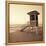 Sepia Life Guard Tower I-Jairo Rodriguez-Framed Stretched Canvas