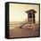 Sepia Life Guard Tower I-Jairo Rodriguez-Framed Stretched Canvas