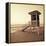 Sepia Life Guard Tower I-Jairo Rodriguez-Framed Stretched Canvas