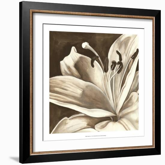 Sepia Lily I-Jennifer Goldberger-Framed Art Print