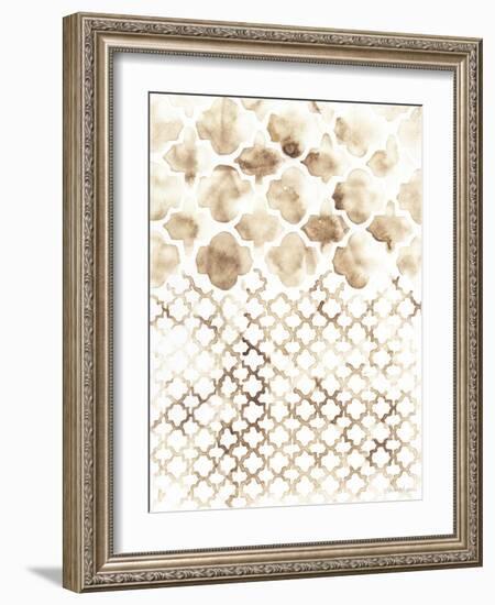 Sepia Madras II-Vanna Lam-Framed Art Print